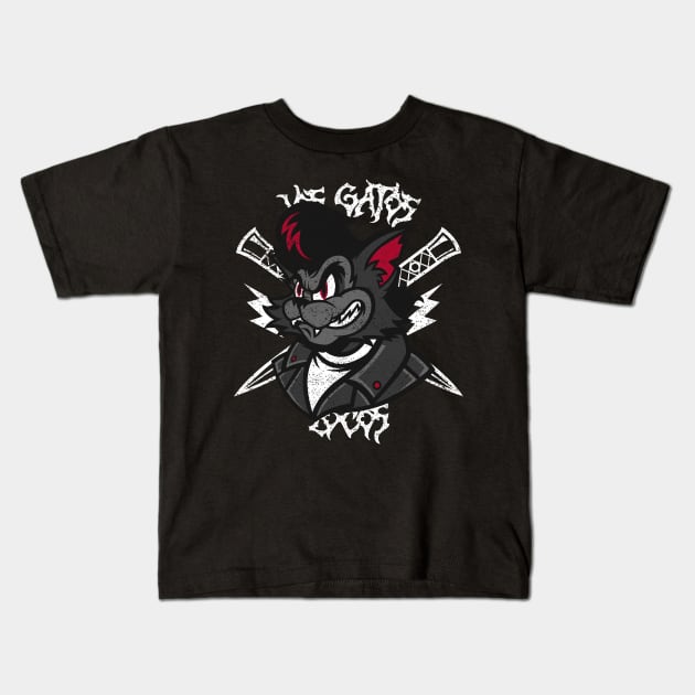 Los Gatos Locos Kids T-Shirt by Ghoulverse